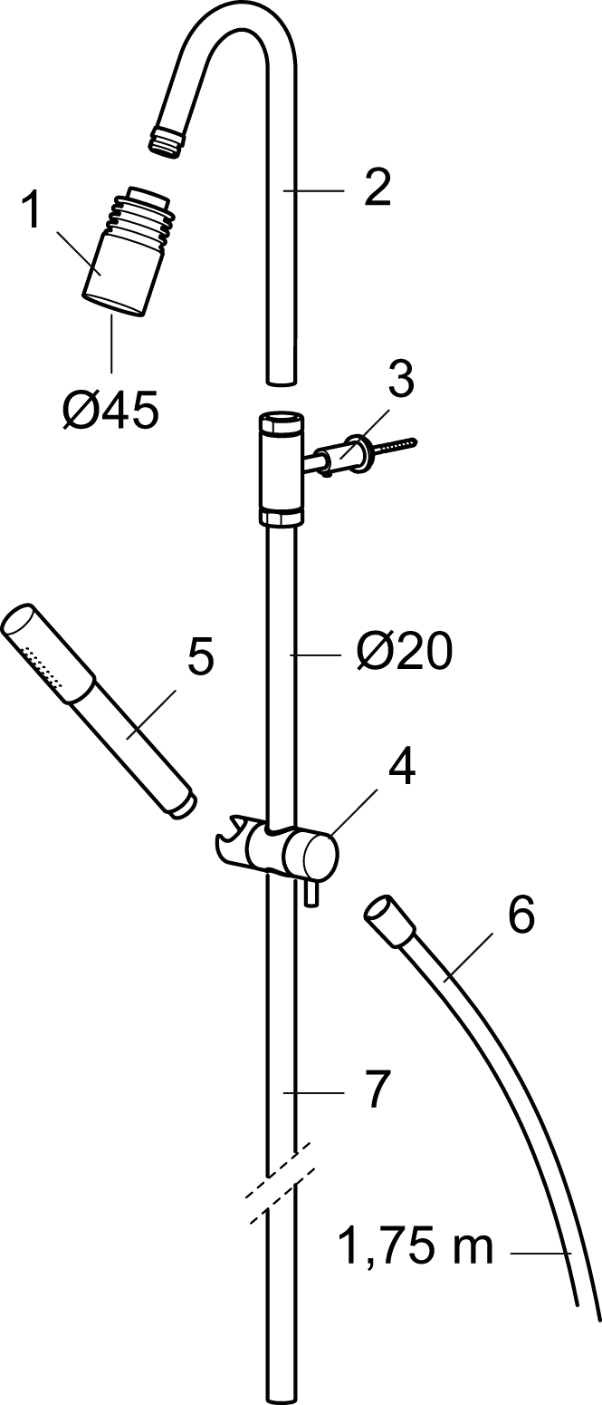 MORA IZZY shower system kit Mixers for kitchens and bathrooms